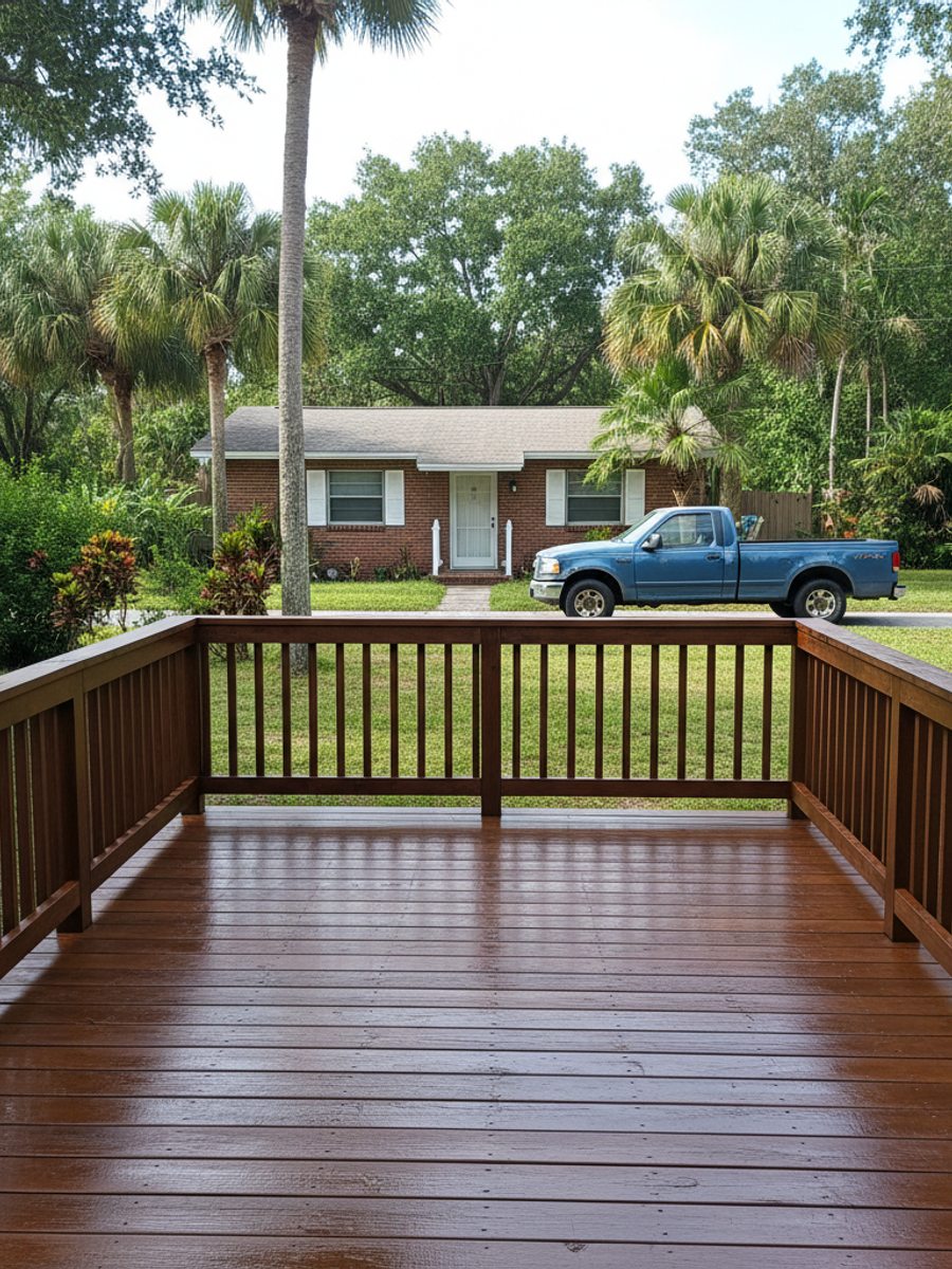 Custom Deck Design completed by Majestic Deck Solutions in Miami, FL